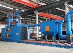 H型钢工字钢除锈通过式全自动抛丸清理机